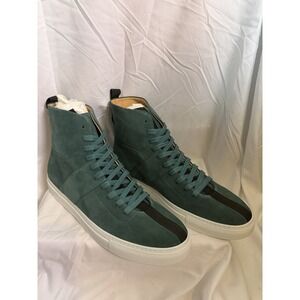 Daniel Patrick Mens High Top Roamer Teal Suede Sneakers Made Portugal Sz 46 NIB